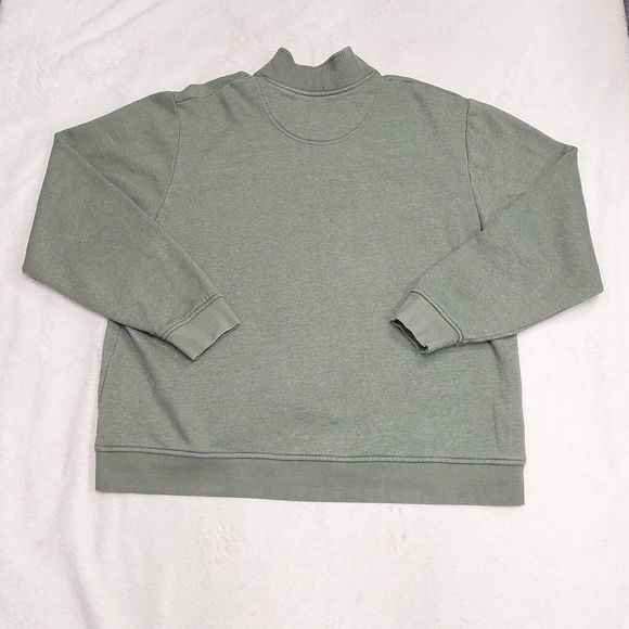 Orvis Men's 2XL Signature Quarter 1/4 Zip Fleece Pullover Sweatshirt Olive Green - Picture 7 of 8